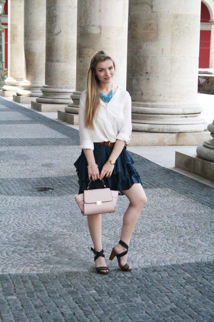 Dullylicious Franziska Dully Rock Mexx Skirt Sommer 2015 München Blogger Fashion Look Frühling Tasche. Accessoires Style