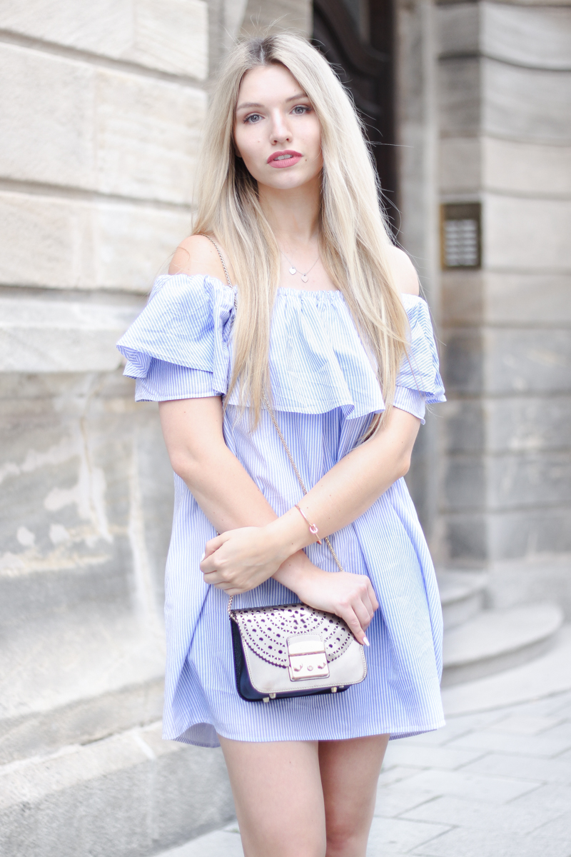 Franziska Elea deutsche Blogger München Modeblogger Instagram Off Shoulder Kleid Zara Furla Metropolis Fashionblog perfekt kombiniert Tipps Tricks Mode