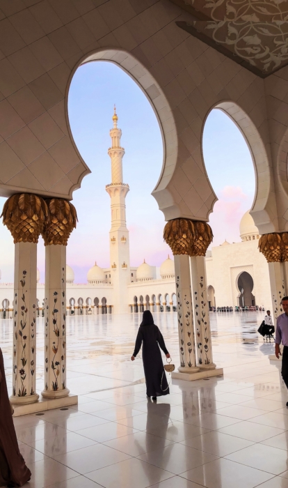Große Moschee Grand Mosque Sheikh Zayed Abu Dhabi Dubai Vereinigte Arabische Emirate Reiseberich Reise Tipps